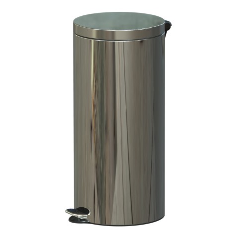 Pedal waste bin - 30 litres - gloss
