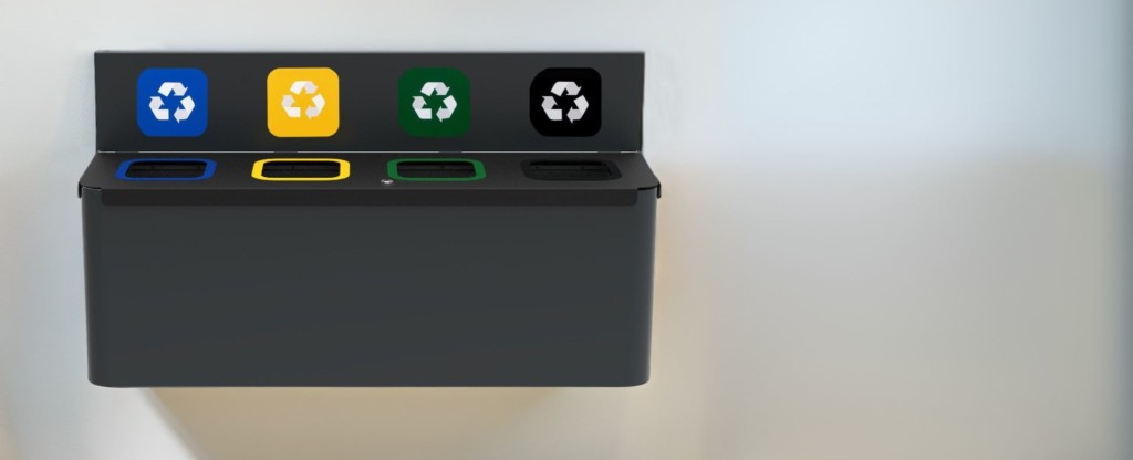 ALDA_Eko_Wall_Station_wall_mounted_recycling_bin