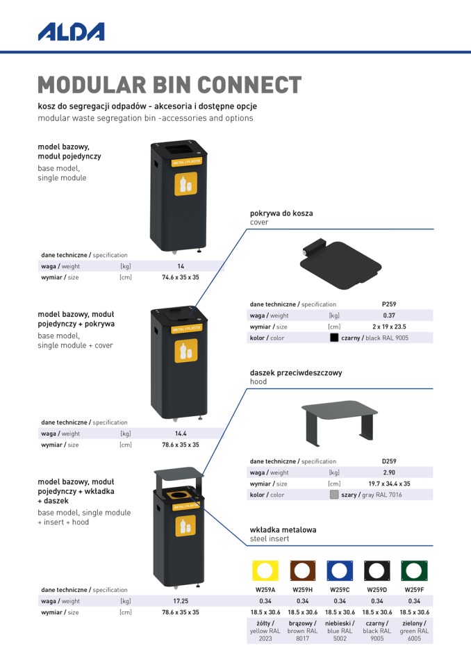 Modular Bin Connect Accessories PL/ENG