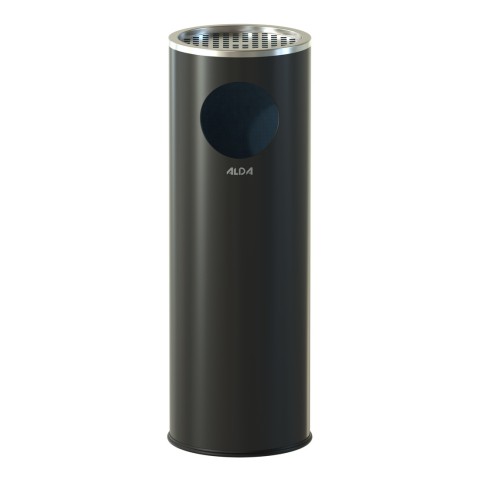 Ashtray bin - 22 litres - Stainless Steel black