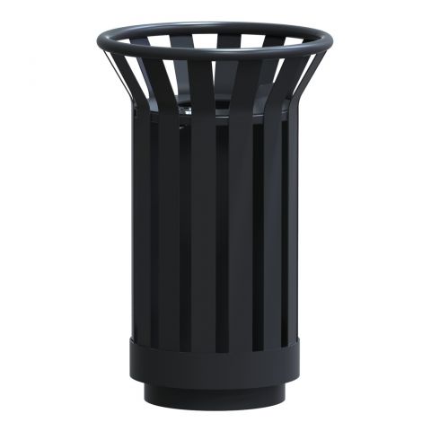 Kosz na śmieci zewnętrzny - 15 litrów czarny