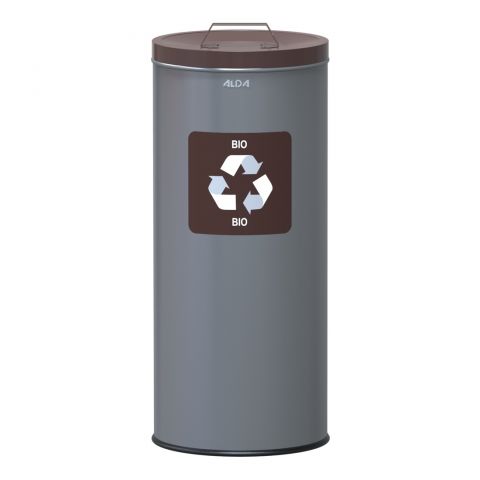 Kosz na śmieci do segregacji na odpady bio - 45 litrów brązowy