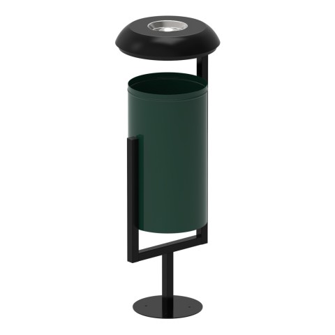 Outdoor bin 35 litres - with ashtray