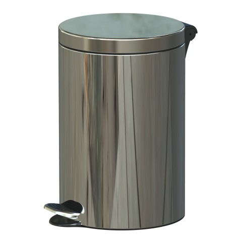 Pedal bin - 12 litres - stainless