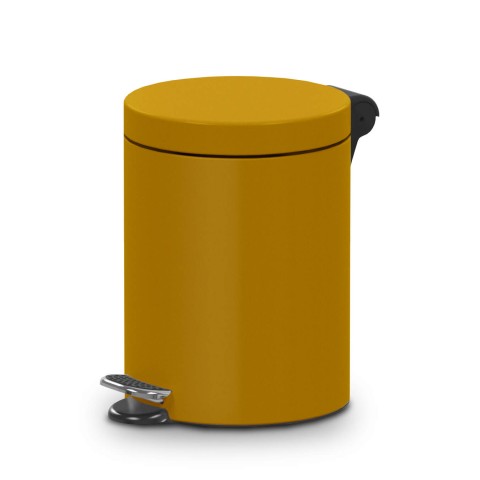 Pedal bin - 3 litres - small pedal bin - yellow