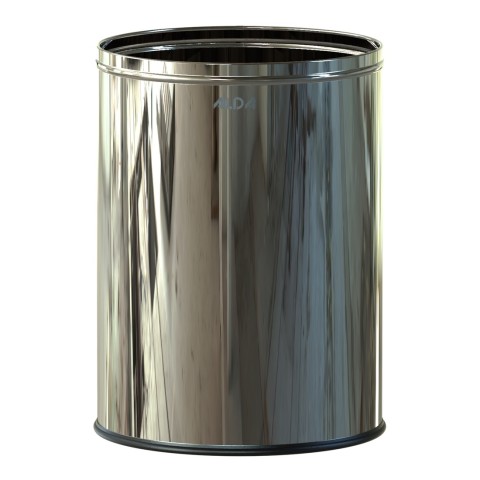 Room bin - 28 litres - open bin stainless