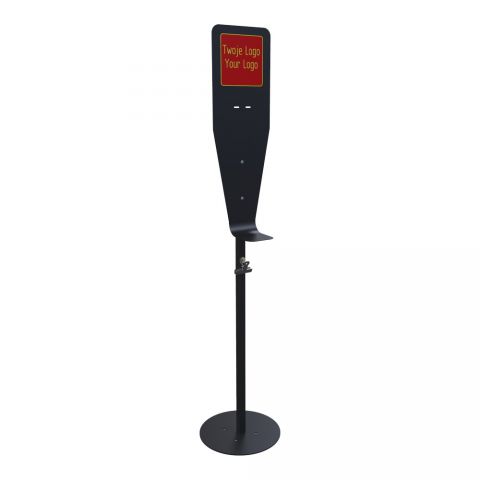 Universal disinfectant dispenser stand - black