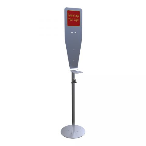 Universal disinfectant dispenser stand - grey