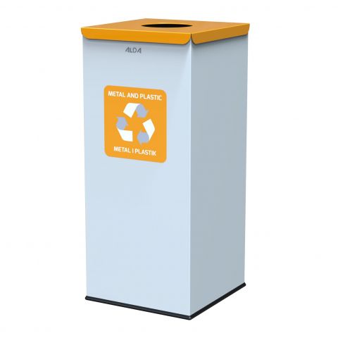 Waste segregation bin 60l - yellow