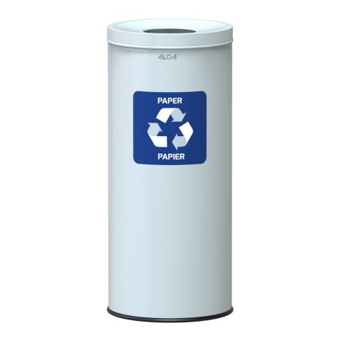 Waste segregation bin with antibacterial coating - 45 litres for paper