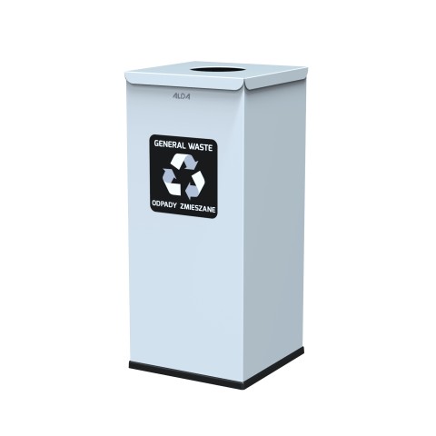 Waste segregation bin with antibacterial coating - 60 litres for mixed wastes