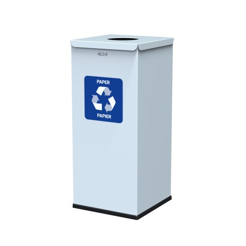 Waste segregation bin with antibacterial coating - 60 litres for paper