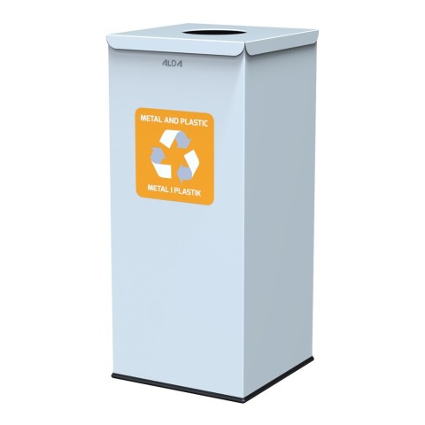 Waste segregation bin with antibacterial coating - 60 litres for plastic